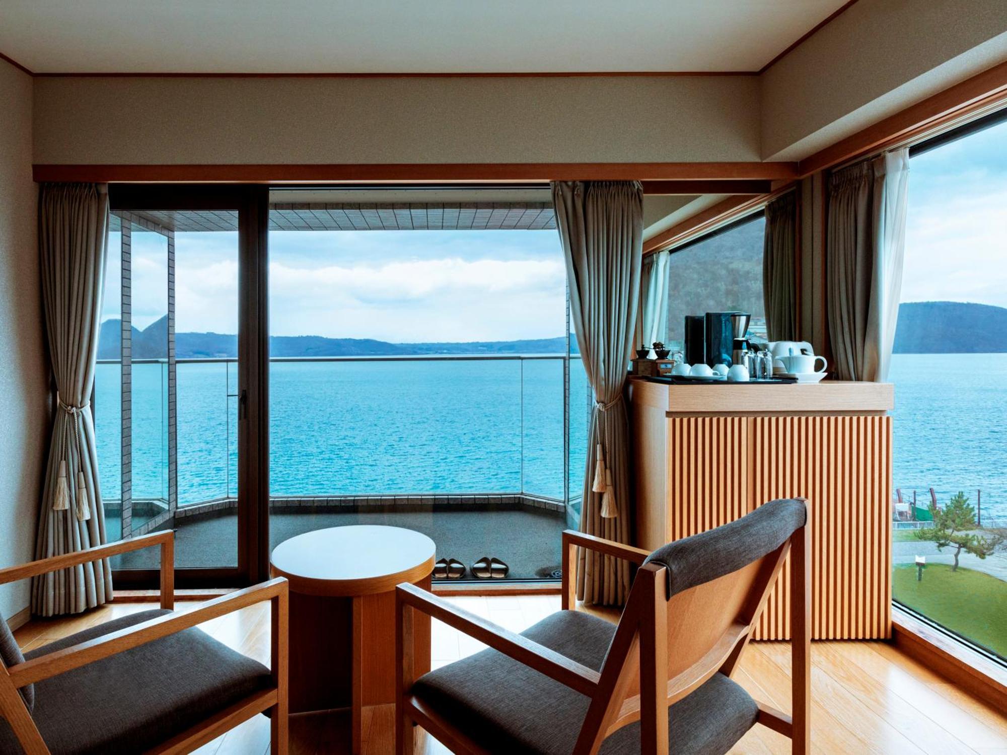 The Lake View Toya Nonokaze Resort Toyako Exterior photo